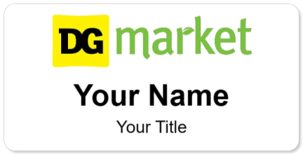 Custom name badges for DG Market