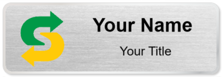 Custom name badges for Subway small