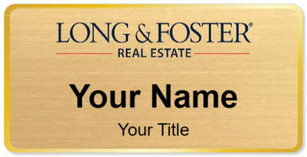 Custom name badges for Long & Foster Real Estate