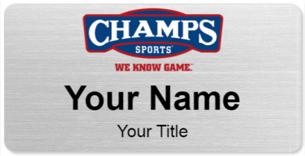 Custom name badges for Champs