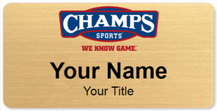 Custom name badges for Champs