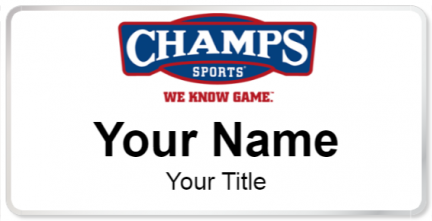Custom name badges for Champs