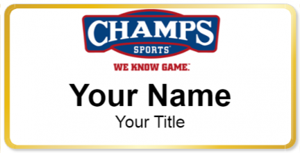 Custom name badges for Champs