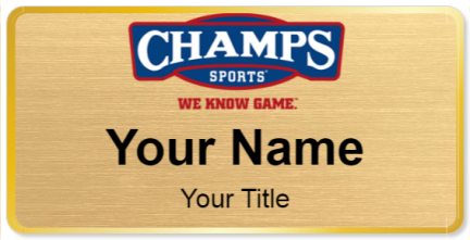 Custom name badges for Champs