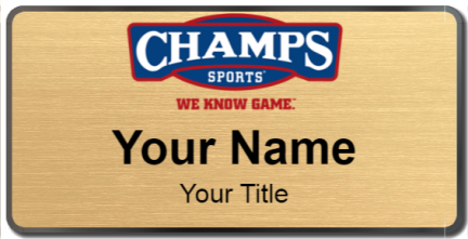 Custom name badges for Champs