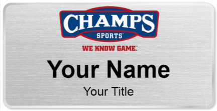 Custom name badges for Champs