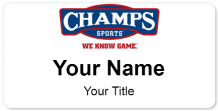 Custom name badges for Champs