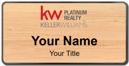 Custom name badges for Keller Williams Platinum Realty