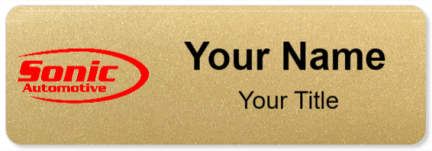 Custom name badges for Sonic Automotive