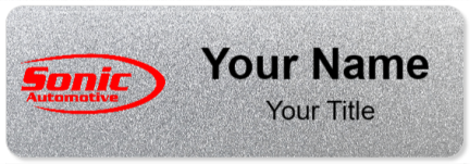 Custom name badges for Sonic Automotive