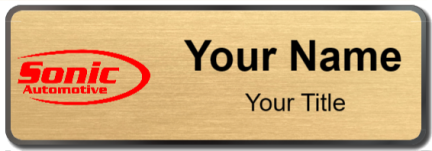 Custom name badges for Sonic Automotive