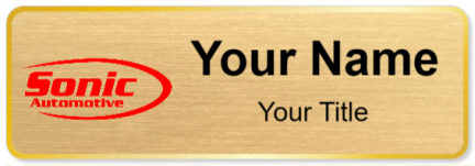 Custom name badges for Sonic Automotive