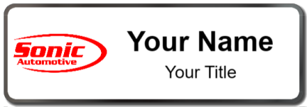 Custom name badges for Sonic Automotive