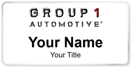 Custom name badges for Group 1 Automotive