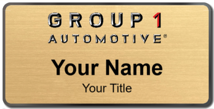 Custom name badges for Group 1 Automotive
