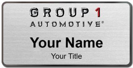 Custom name badges for Group 1 Automotive