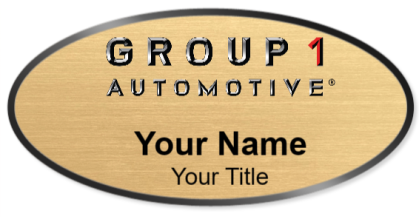 Custom name badges for Group 1 Automotive