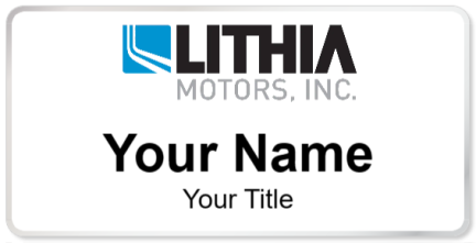 Custom name badges for Lithia Motors