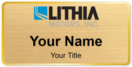 Custom name badges for Lithia Motors