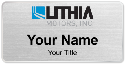 Custom name badges for Lithia Motors