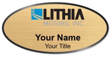 Custom name badges for Lithia Motors