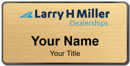 Custom name badges for Larry H. Miller Dealerships