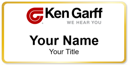 Custom name badges for Ken Garff Automotive Group