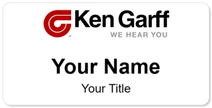 Custom name badges for Ken Garff Automotive Group