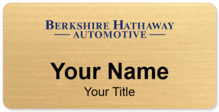 Custom name badges for Berkshire Hathaway Automotive