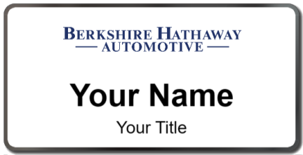 Custom name badges for Berkshire Hathaway Automotive