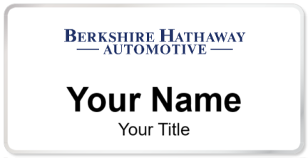 Custom name badges for Berkshire Hathaway Automotive