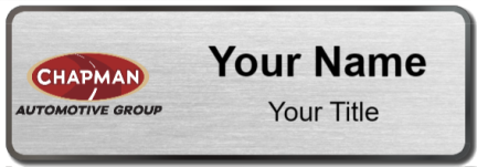 Custom name badges for Chapman Automotive Group