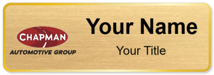 Custom name badges for Chapman Automotive Group