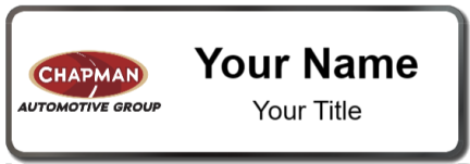 Custom name badges for Chapman Automotive Group