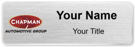 Custom name badges for Chapman Automotive Group