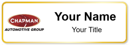 Custom name badges for Chapman Automotive Group