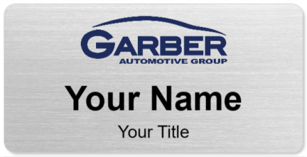 Custom name badges for Garber Automotive Group