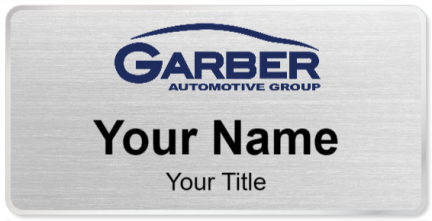 Custom name badges for Garber Automotive Group