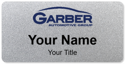 Custom name badges for Garber Automotive Group
