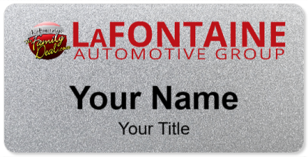 Custom name badges for LaFontaine Automotive Group