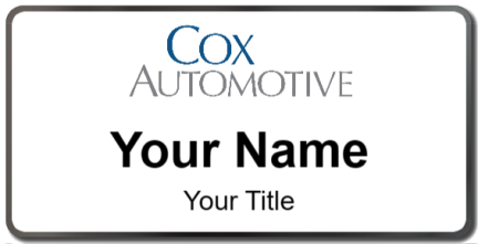 Custom name badges for Cox Automotive
