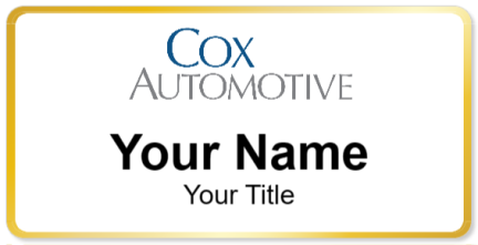 Custom name badges for Cox Automotive