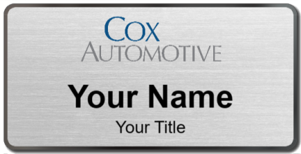 Custom name badges for Cox Automotive