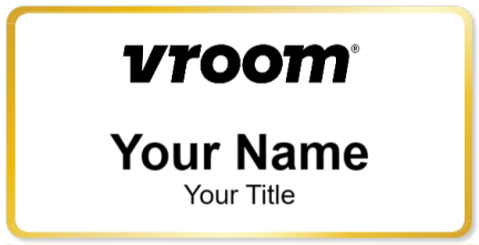 Custom name badges for Vroom