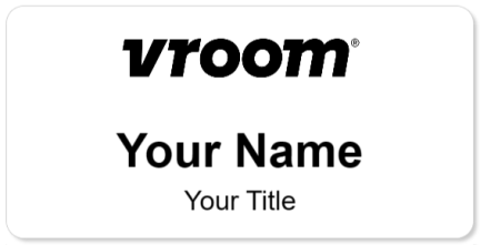 Custom name badges for Vroom