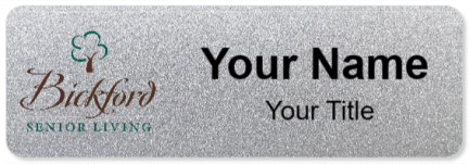 Custom name badges for Bickford Senior Living