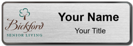 Custom name badges for Bickford Senior Living