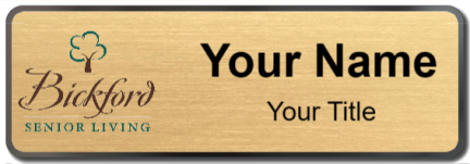 Custom name badges for Bickford Senior Living
