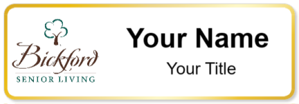 Custom name badges for Bickford Senior Living