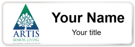 Custom name badges for Artis Senior Living